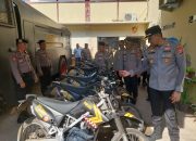 Kapolres Gowa Sidak Kendaraan Dinas Sat Samapta, Pastikan Kesiapan Operasional Personel