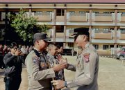 Kapolres Gowa Pimpin Upacara Penyerahan Penghargaan Juara 1 Pos Satkamling Tingkat Polda Sulsel Tahun 2025