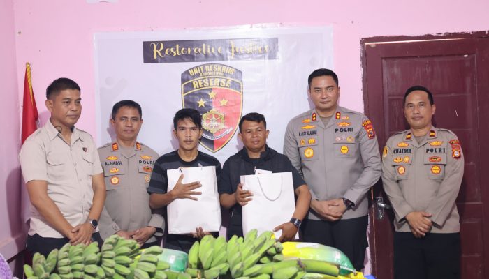 Humanis, Kapolres Gowa Selesaikan Kasus Pencurian Pisang Lewat Restorative Justice