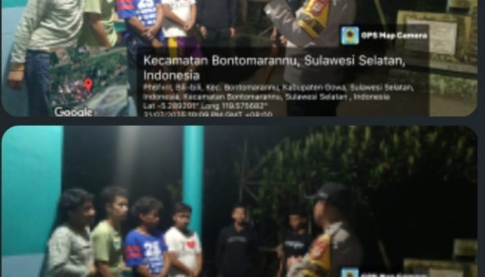 Bhabinkamtibmas Desa Romangloe Patroli KRYD dan Sambangi Warga, Sampaikan Pesan Kamtibmas