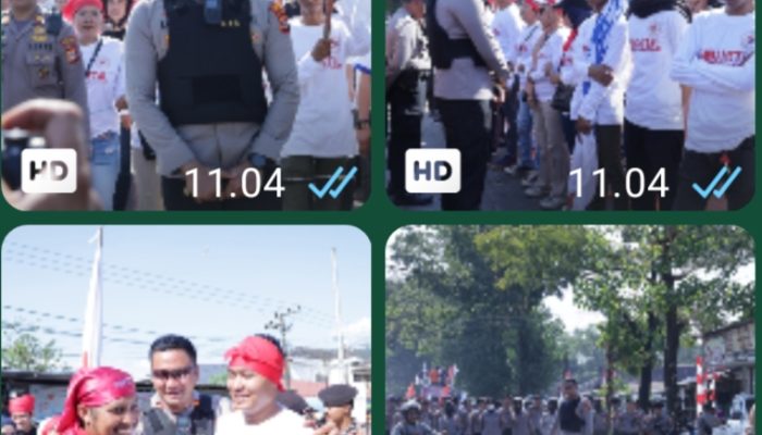 Upayakan Solusi Terbaik, Kapolres Gowa Turun Langsung Kawal Aksi Unjuk Rasa di PT. Wings