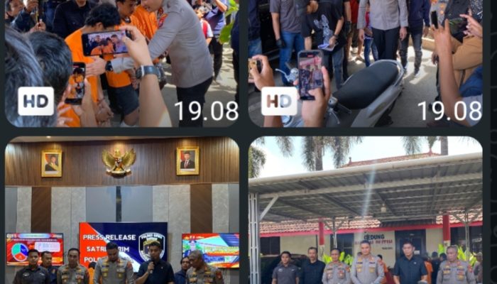 Polres Gowa Ungkap Kasus Curanmor, Residivis Dilumpuhkan, Motor Dikembalikan ke Pemilik