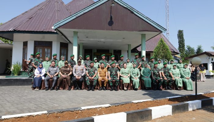 Kapolres Gowa Hadiri Kunjungan Kerja Danrem 141/Toddopuli di Makodim 1409/Gowa