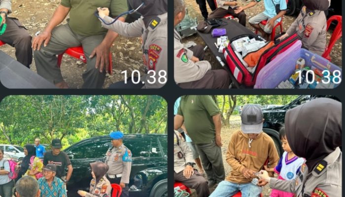 Bakti Kesehatan Sidokkes Polres Gowa Warnai Kegiatan Penanaman Jagung Serentak di Bontomarannu