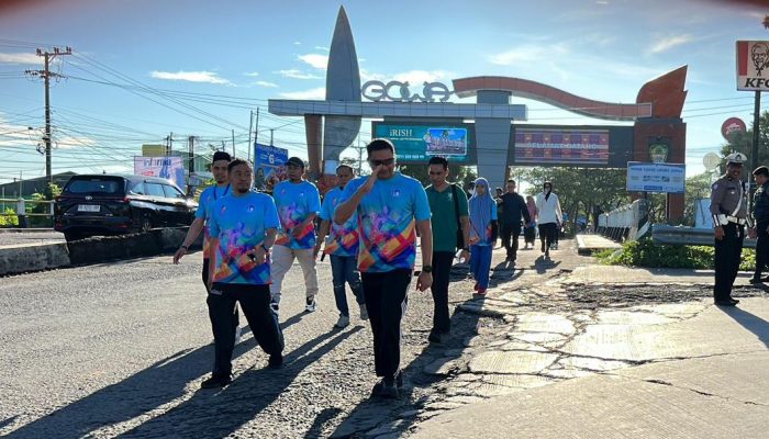 Kapolres Gowa Hadiri Jalan Santai di Sekolah Islam Al Azhar Hertasning