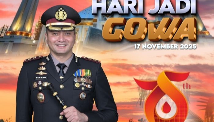 Kapolres Gowa Bersama Staf dan Bhayangkari Sampaikan Ucapan Selamat Hari Jadi Gowa ke-705