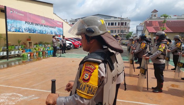 Polres Gowa Rutin Latihan Dalmas, Wujudkan Personel yang Siap dan Humanis