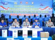 Kapolda Sulsel Pimpin Press Conference Pengungkapan Tindak Pidana Destructive Fishing dan Satwa Dilindungi