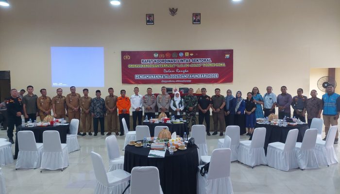 Sinergi Lintas Sektoral, Polres Gowa Siap Amankan Natal 2025 dan Tahun Baru 2026