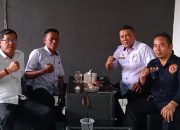Berkunjung Silaturahmi Bersama Ngopi bareng Tiga Lurah di Somba Opu Gowa. 