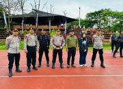 Personel Gabungan Polres Gowa–Brimobda Polda Sulsel Amankan Kegiatan Ketua Umum PSI
