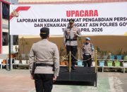 Upacara Kenaikan Pangkat Pengabdian dan ASN Digelar di Polres Gowa