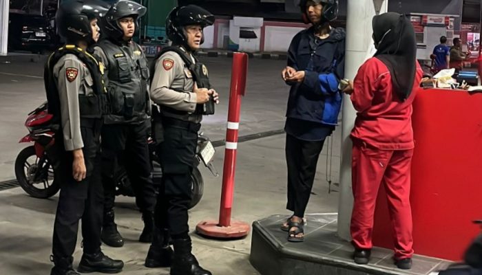 Patroli Perintis Samapta Polres Gowa Intensifkan KRYD, Pantau SPBU Antisipasi Kelangkaan BBM