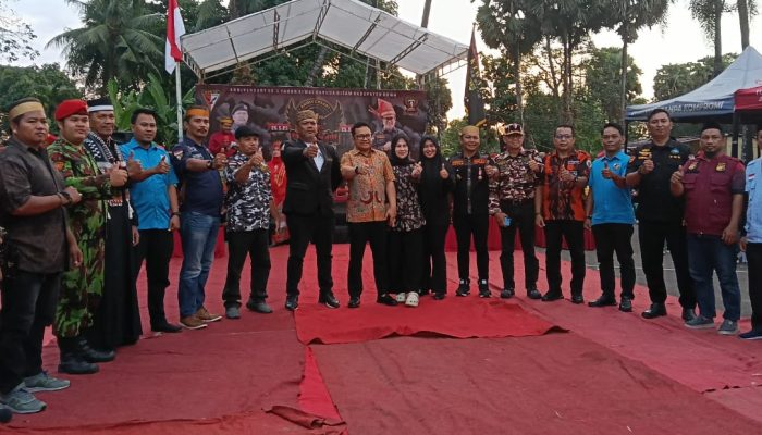 Ketua Kiwal Gowa Rapiuddin maddo menyambut kehadiran ketua umum Ormas kiwal Garuda Hitam tgl 14/6/2026