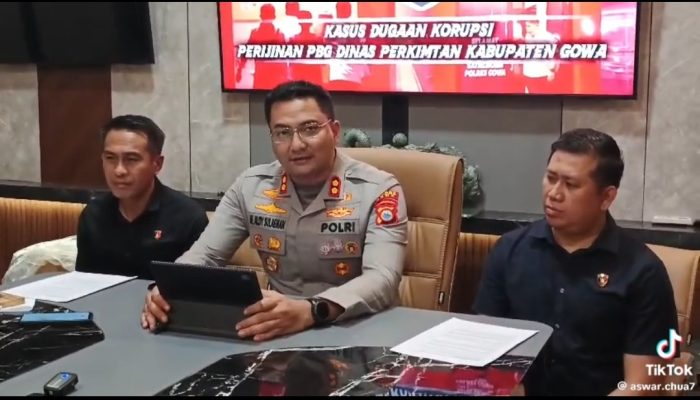 Resmi Tahan Kadis Perkimtan Gowa di Polres Gowa